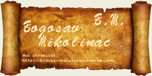 Bogosav Mikolinac vizit kartica